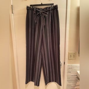 Adrienne Vittandini wide leg pants size 8 pinstripe